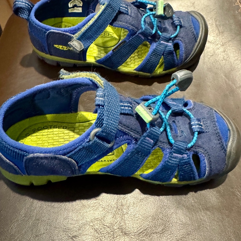 Keen Kids Blue and Lime Sandals
